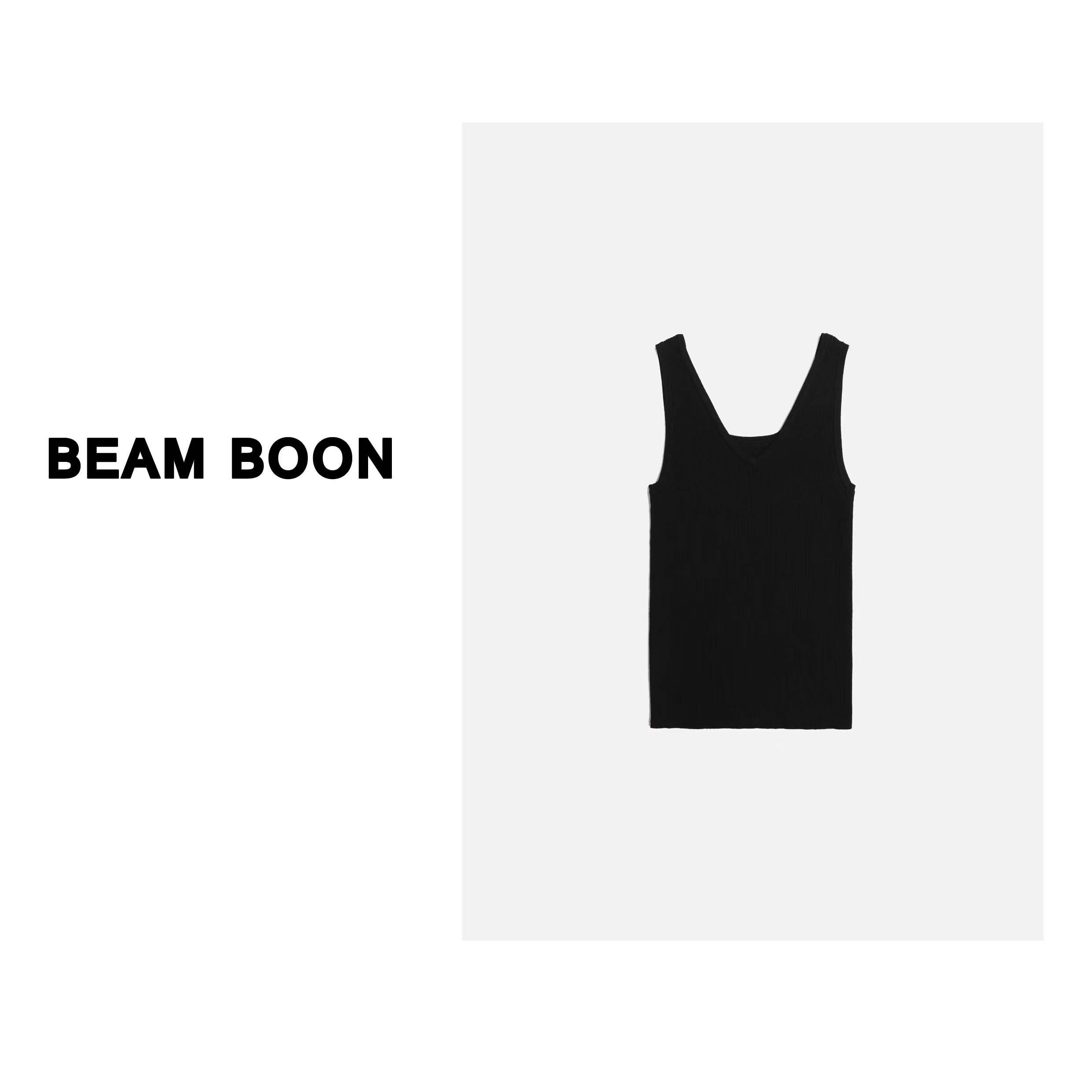 Beam Boon | 【迷人内搭】巨好穿弹力莱赛尔V领针织背心