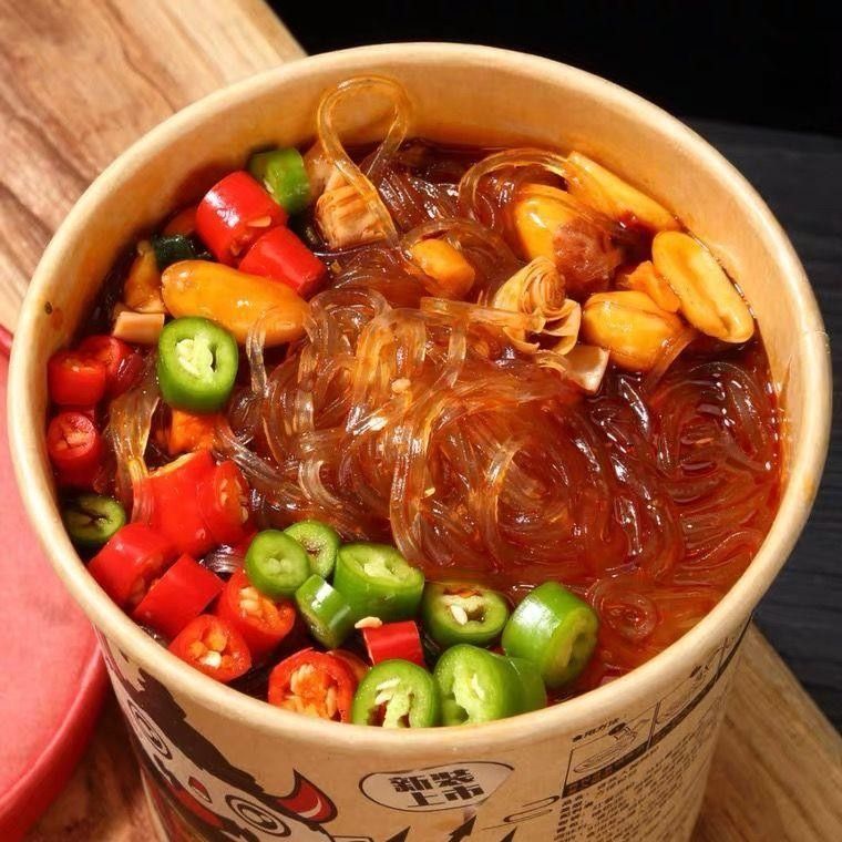 【小扬哥推荐】酸辣粉大桶装酸爽重庆方便粉丝米线速食六桶办公零食