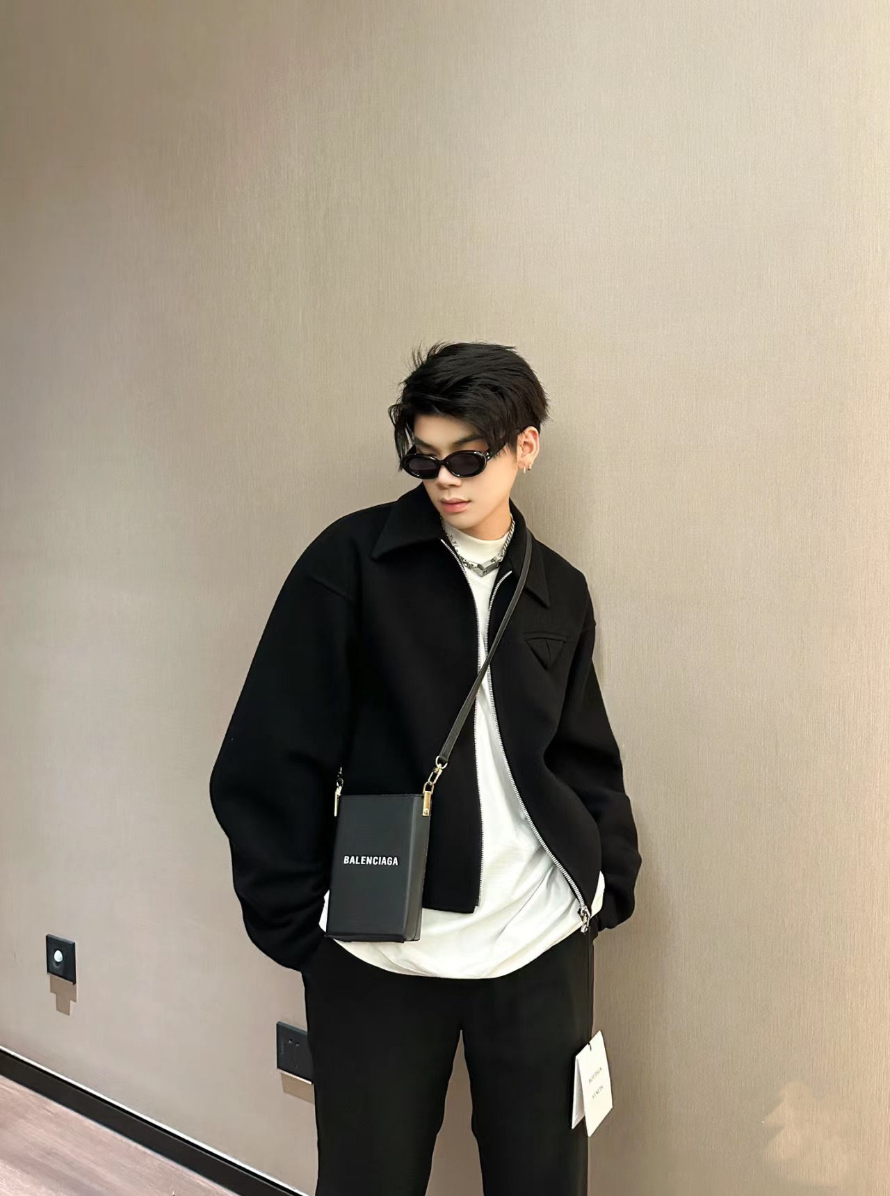 LENG 23FW秋冬全羊毛短款双面呢夹克