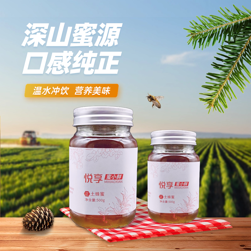 蜜小鲜土蜂蜜 500g活动价 成熟食用营养  纯粹健康美味工厂下单
