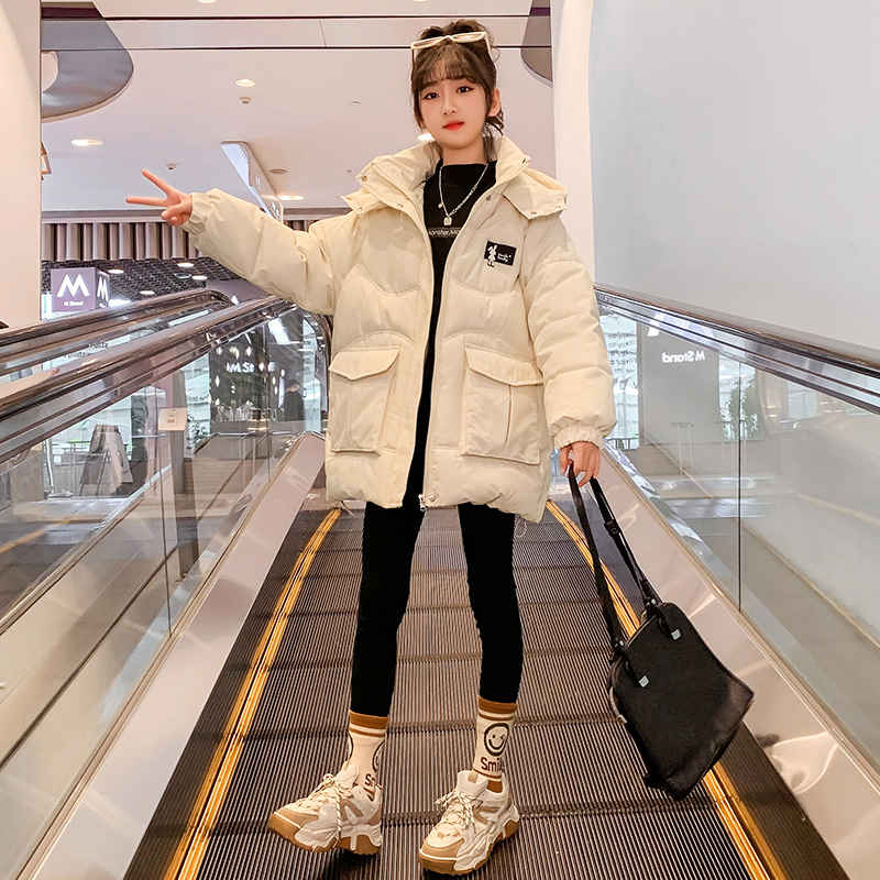 女童棉衣冬装2023新款洋气儿童保暖棉服冬季外套大童女孩加厚棉袄