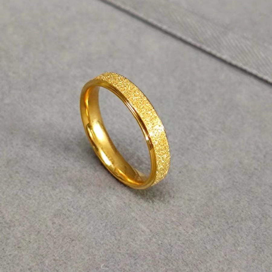【专柜同款】设计师款磨砂戒指满天星闭口戒指情侣戒指