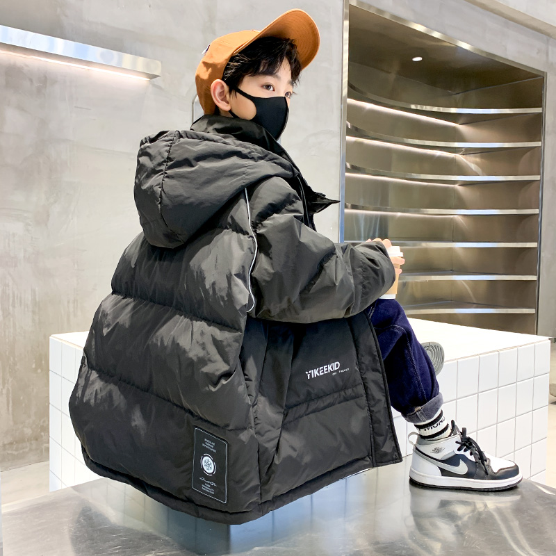 男童羽绒服冬季2023新款洋气儿童炸街冬装加厚外套潮男孩中大童装
