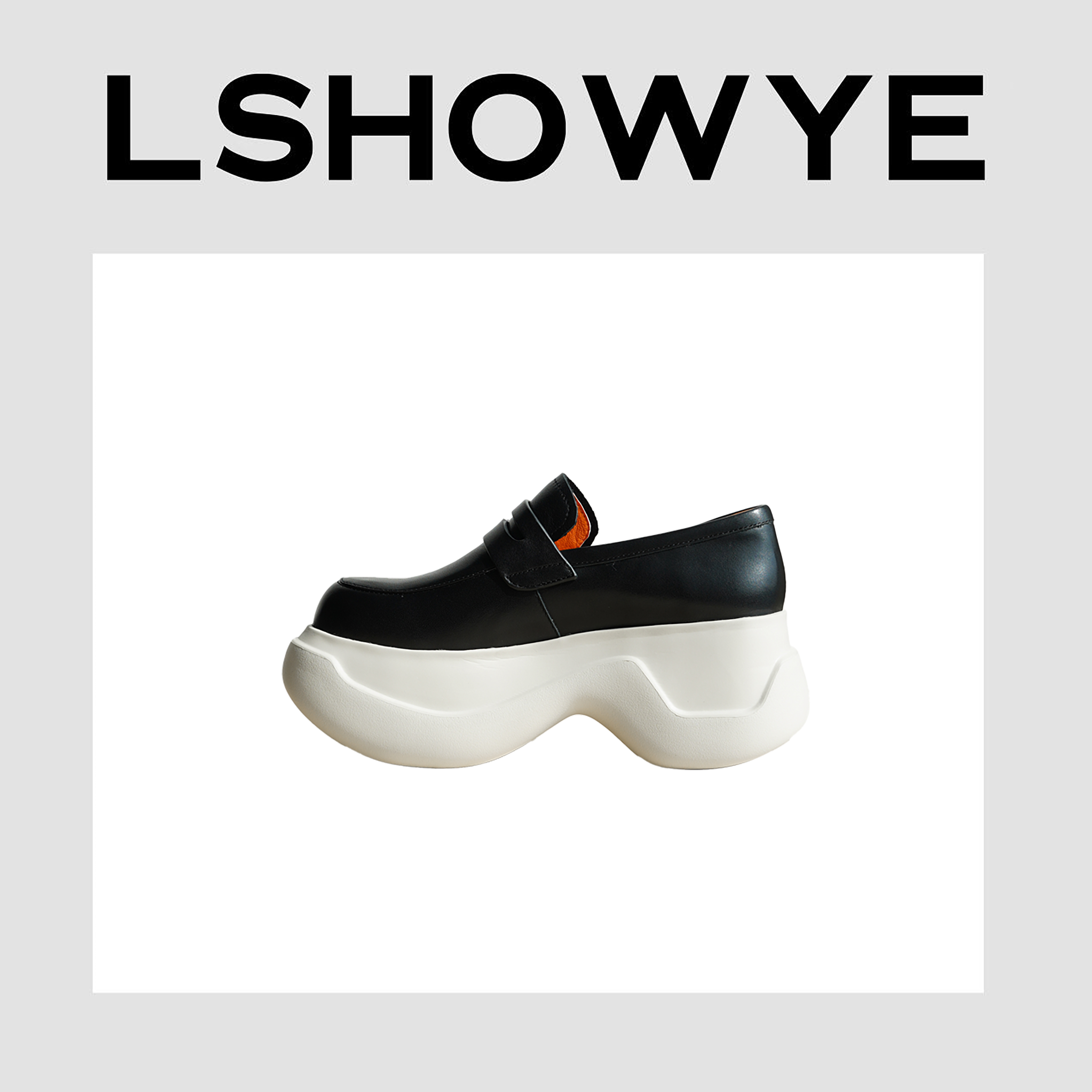 LSHOWYE｜小个子的快乐 黑色厚底乐福鞋 M7792MMY