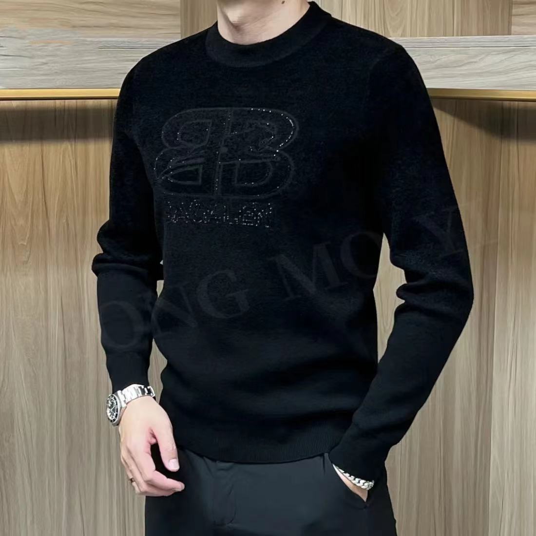 《珂玛伊潮流专属》秋冬季新款长袖保暖潮流轻奢商务时尚男士毛衣