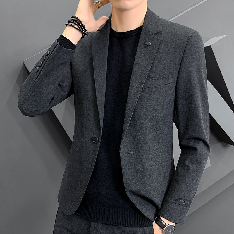 小西服休闲小西装外套男士西服套装韩版帅潮流正装上衣单件春秋装
