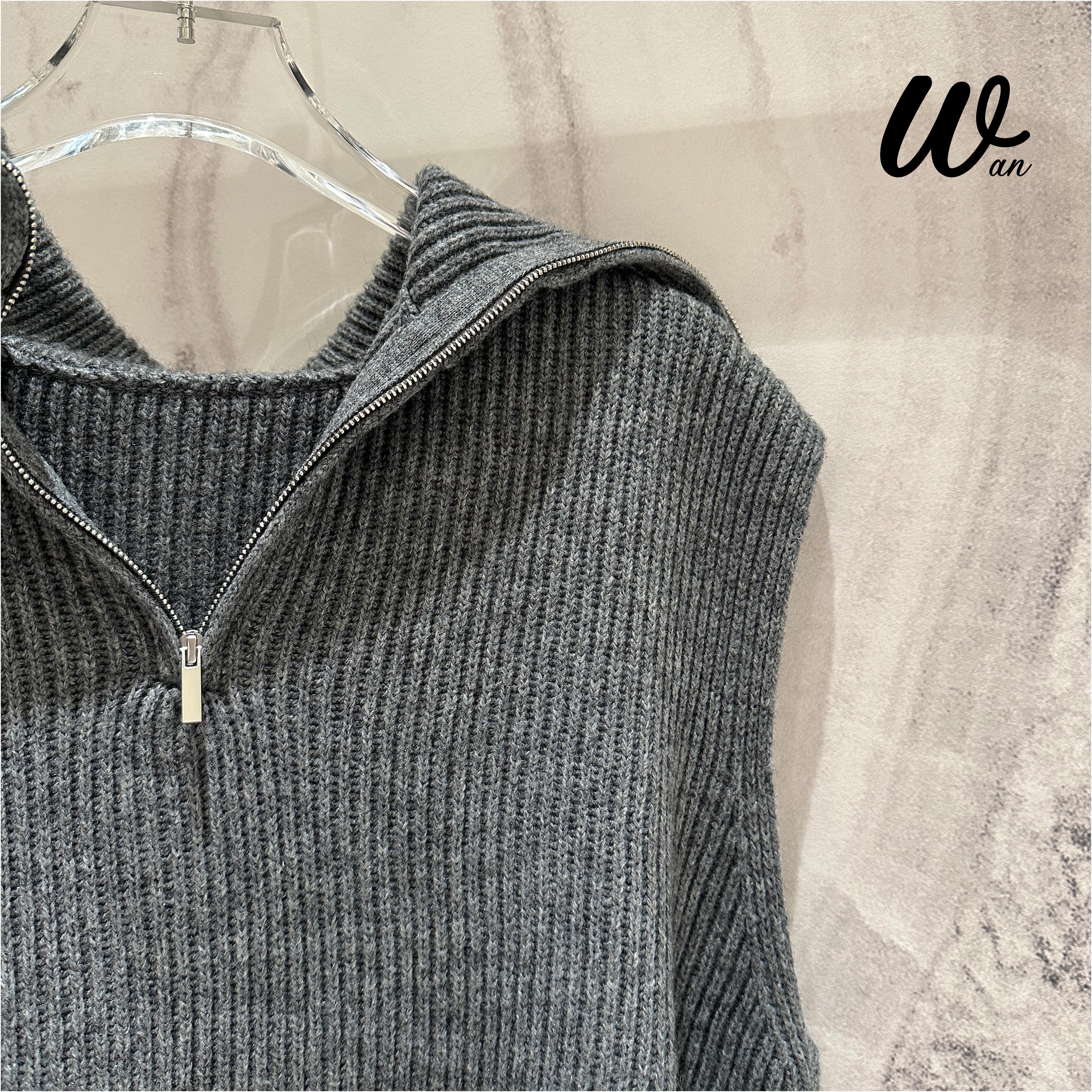 Wan婉豆儿减龄针织马甲