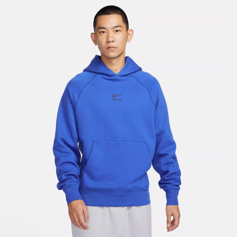 NIKE耐克加绒卫衣2023秋冬保暖上衣男子针织套头连帽衫FB7208-010