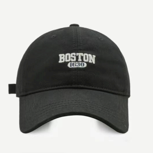 23年新BOSTON大头围棒球帽男女同款软顶潮系百搭棒球帽简约经典