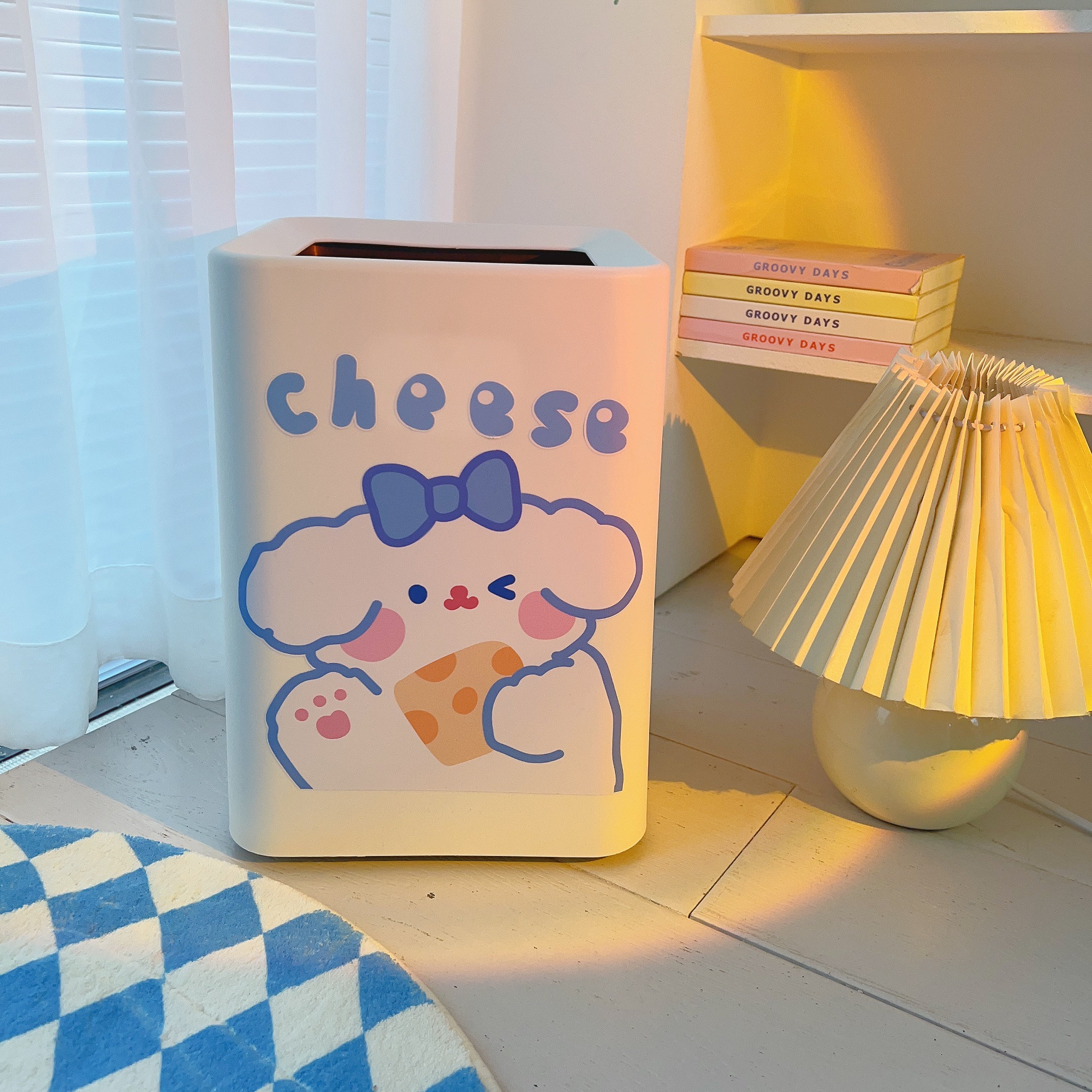 高颜值垃圾桶2023新款家用网红卧室客厅大号卧室宿舍专用双层纸篓