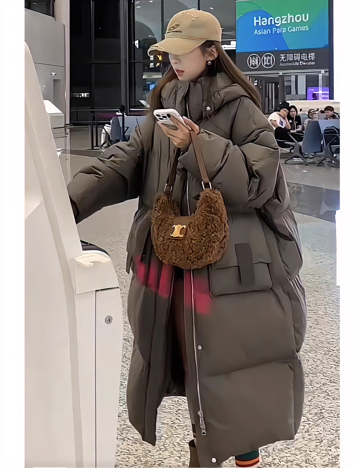 【小梅专属】RQ3287新款时尚加厚宽松长款休闲保暖冬季鹅绒服