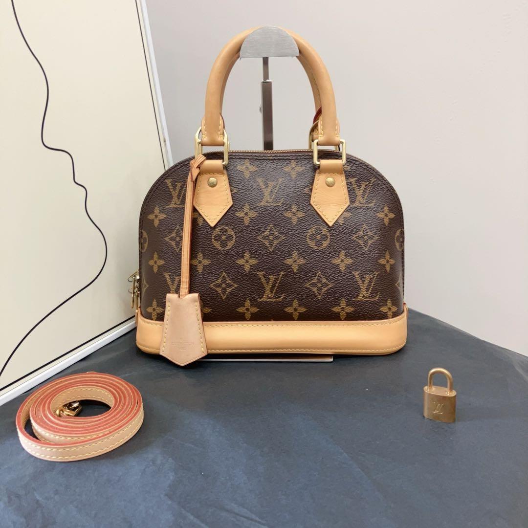 95新 LouisVuitton/路易威登 LV老花alam bb贝壳手提包/28062646
