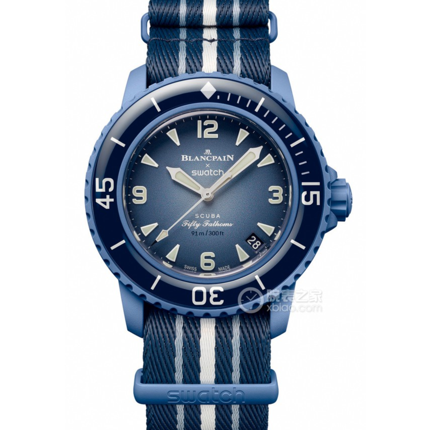 99新 宝珀 宝珀斯沃琪联名/42mm表径/未使用全套/大西洋