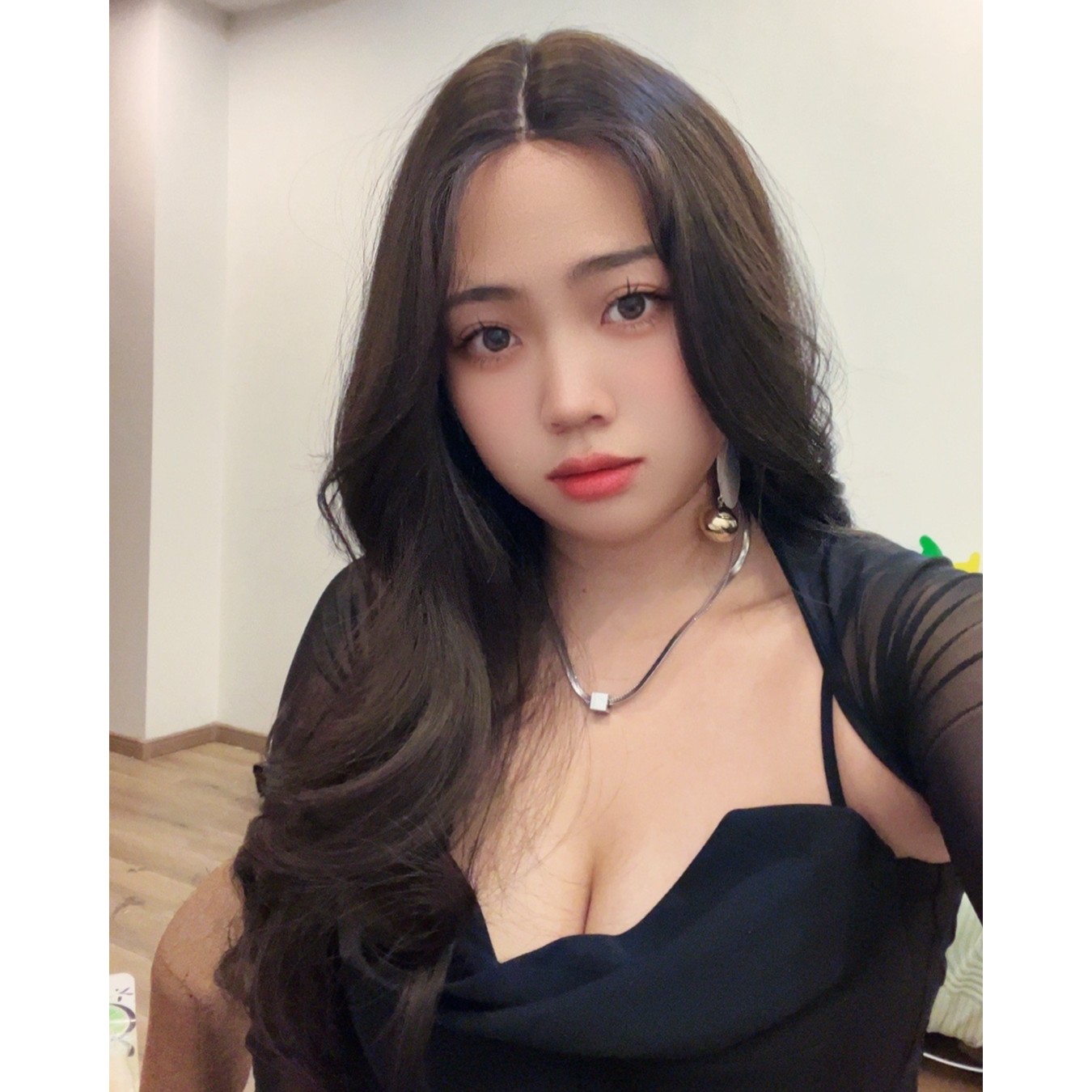昭昭推荐-小额蕾丝女款全头套黑茶色超美长发卷发