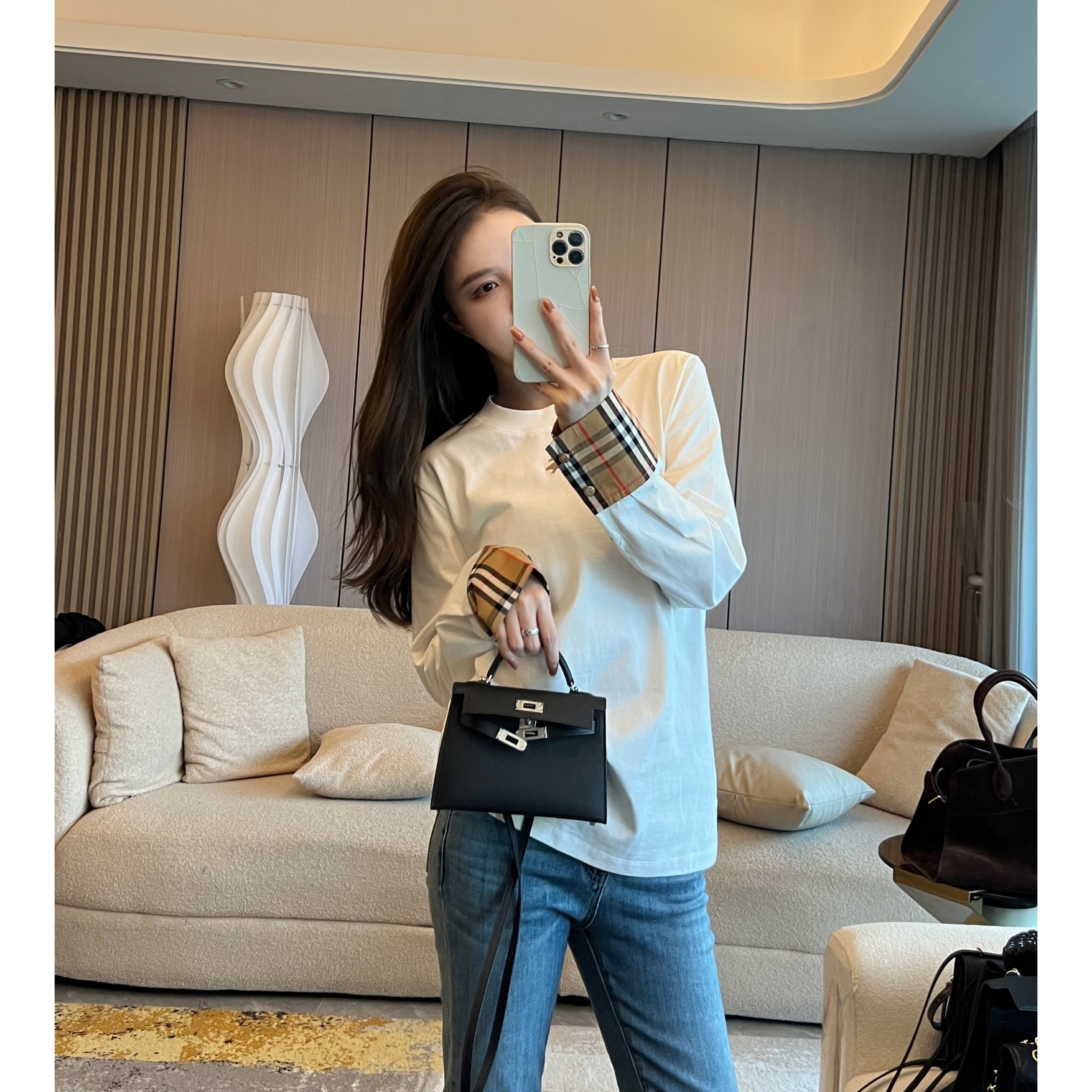 新春款清仓【BWR】经典纯色弹力长袖打底T951