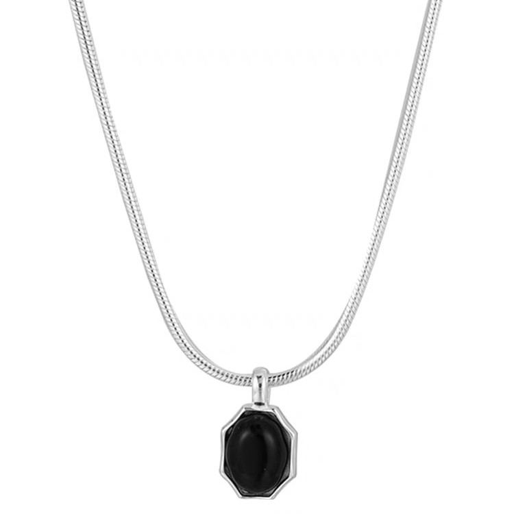 坠链均925银 LL MOD GD | 蛇骨项链六边形极简冷淡风项链