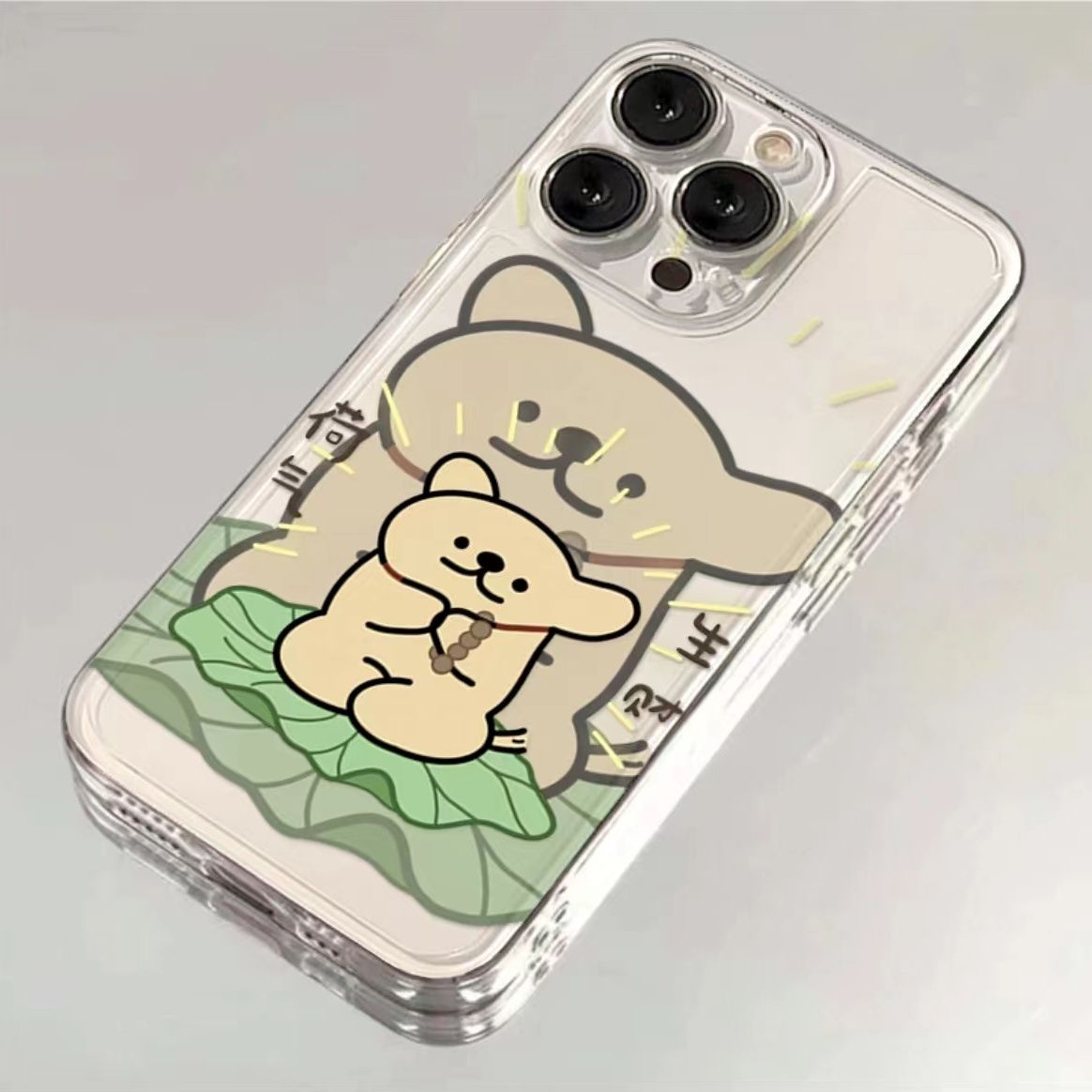 好运莲莲华为vivo小米oppo荣耀苹果15手机壳iPhone13透明14软壳8P