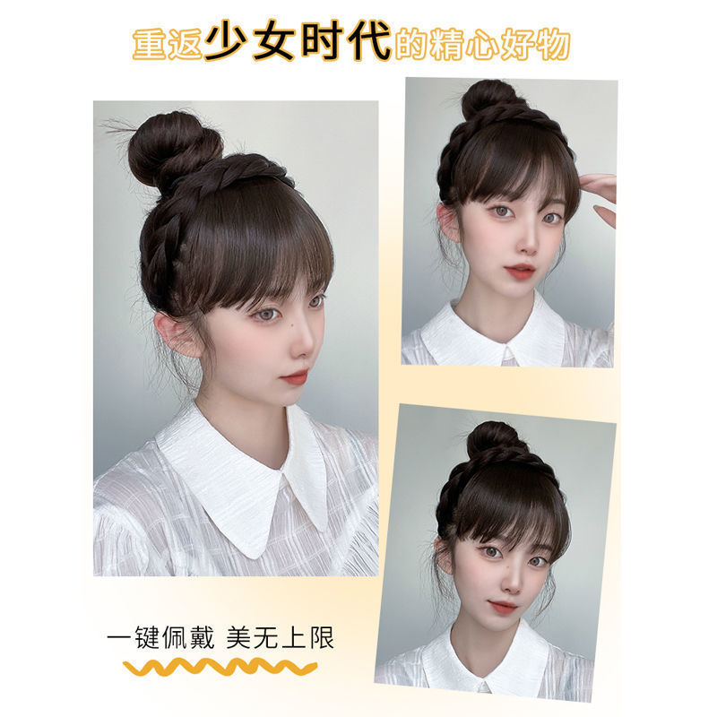 2023新款发箍刘海头发夹子潮流时尚发箍假刘海假发一体