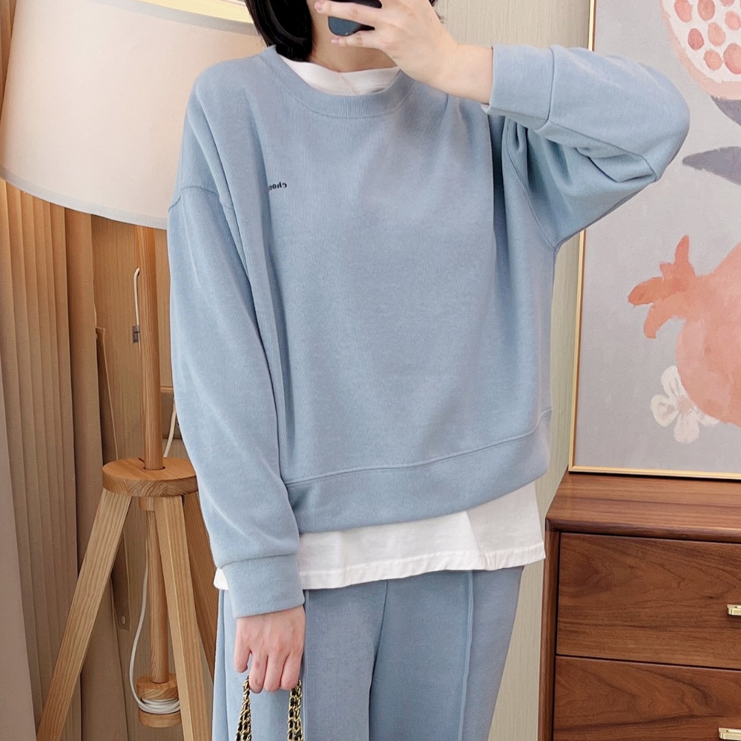 春秋加厚短款圆领套头卫衣时尚休闲宽松百搭简约ins韩版女0020