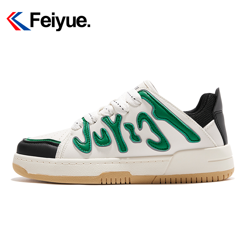 feiyue/飞跃情侣款板鞋男2023夏新款潮流透气男女百搭运动休闲鞋