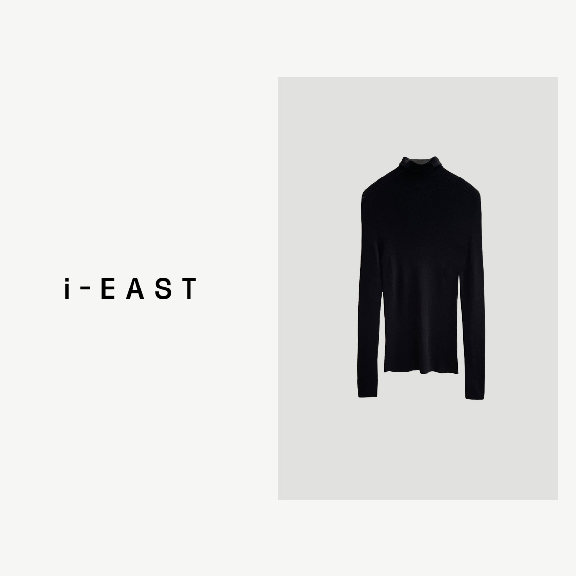i-EAST 基础打底衫~简约高领百搭毛织衫T11677