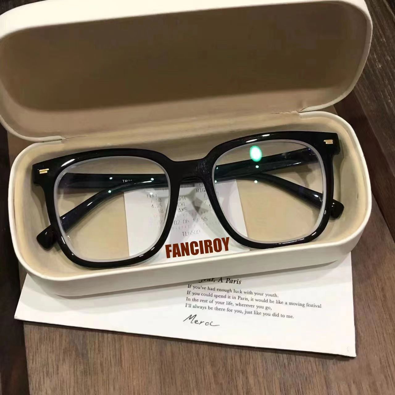 断货高冷黑！复古方框可配度数素颜近视眼镜框架女方圆脸素颜眼镜