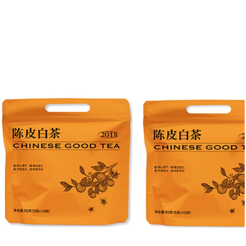1【宠粉福利】2018紧压寿眉陈皮白茶袋装茶叶（50g）