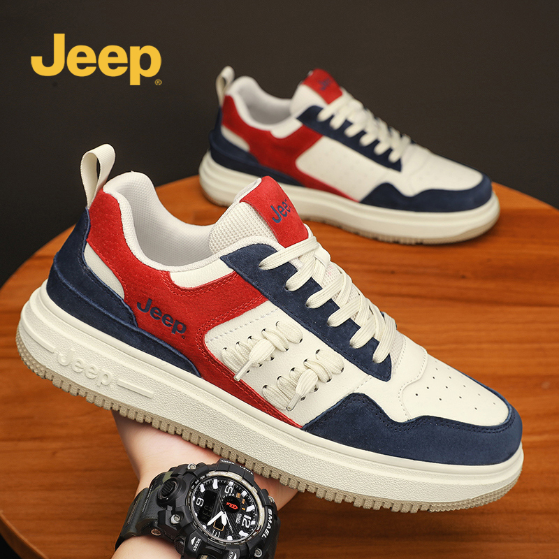 JEEP/吉普2023秋季新款时尚休闲鞋男士舒适软底潮鞋防滑耐磨低帮