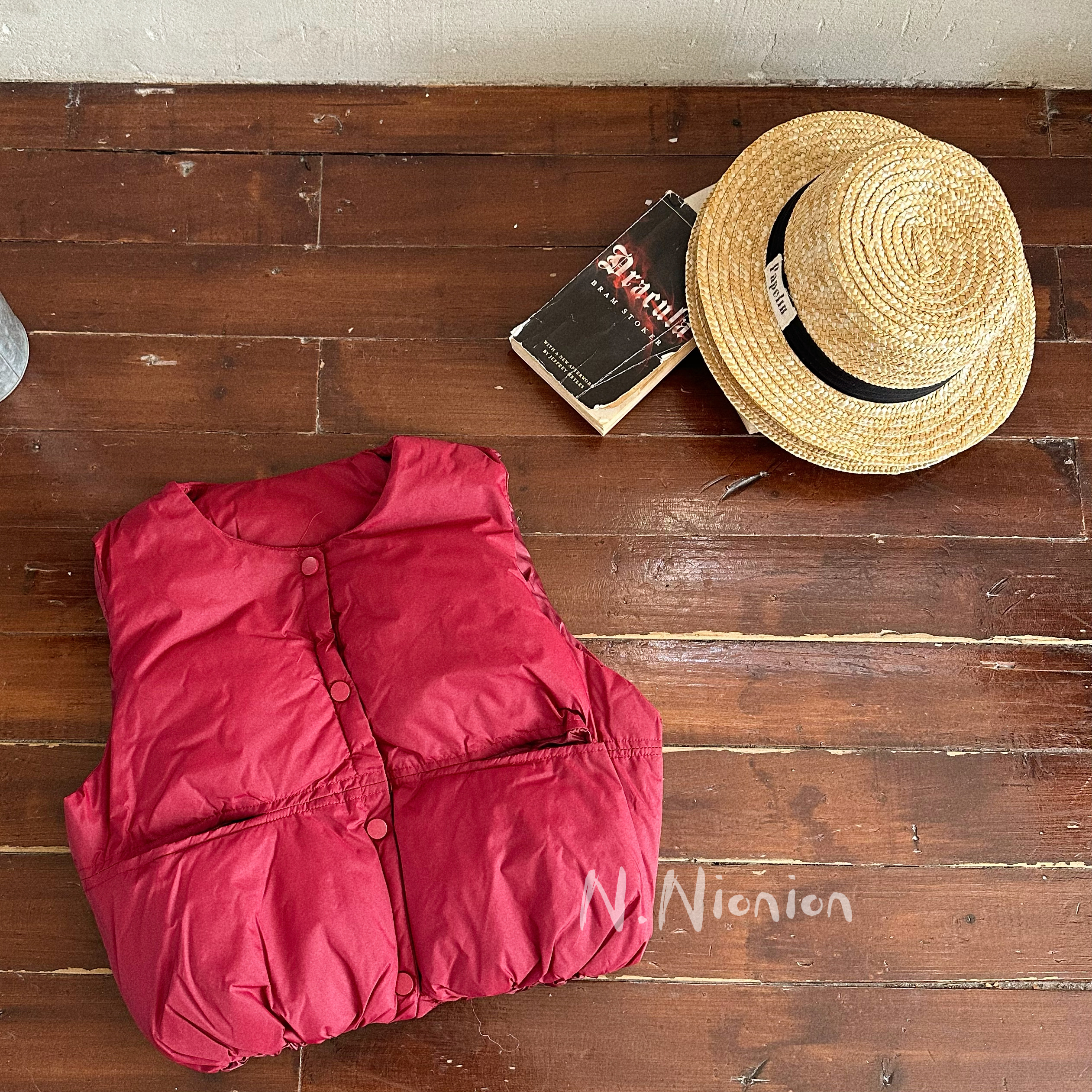 nana儿童韩版双色贝壳型马甲