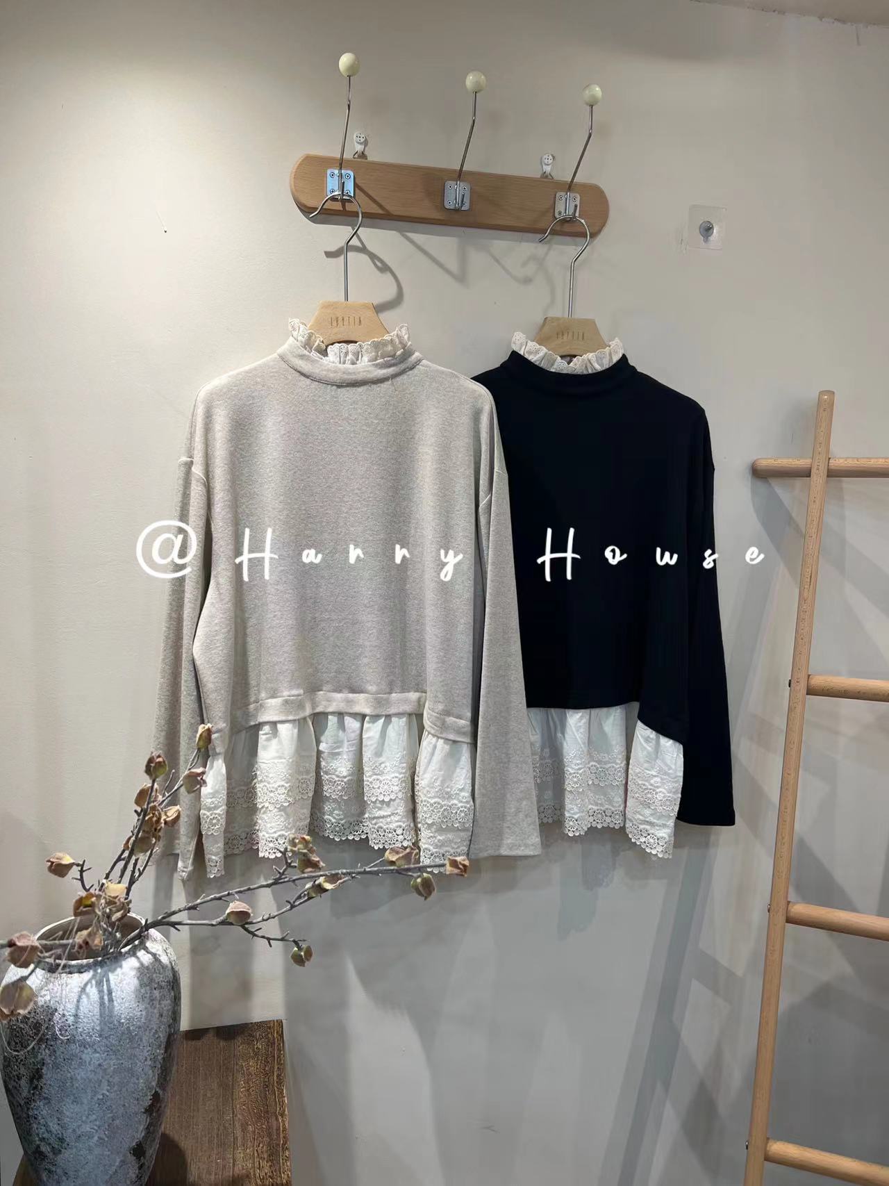 叨叨推荐款 HH#1551#蕾丝打底衫（冬季新款）X