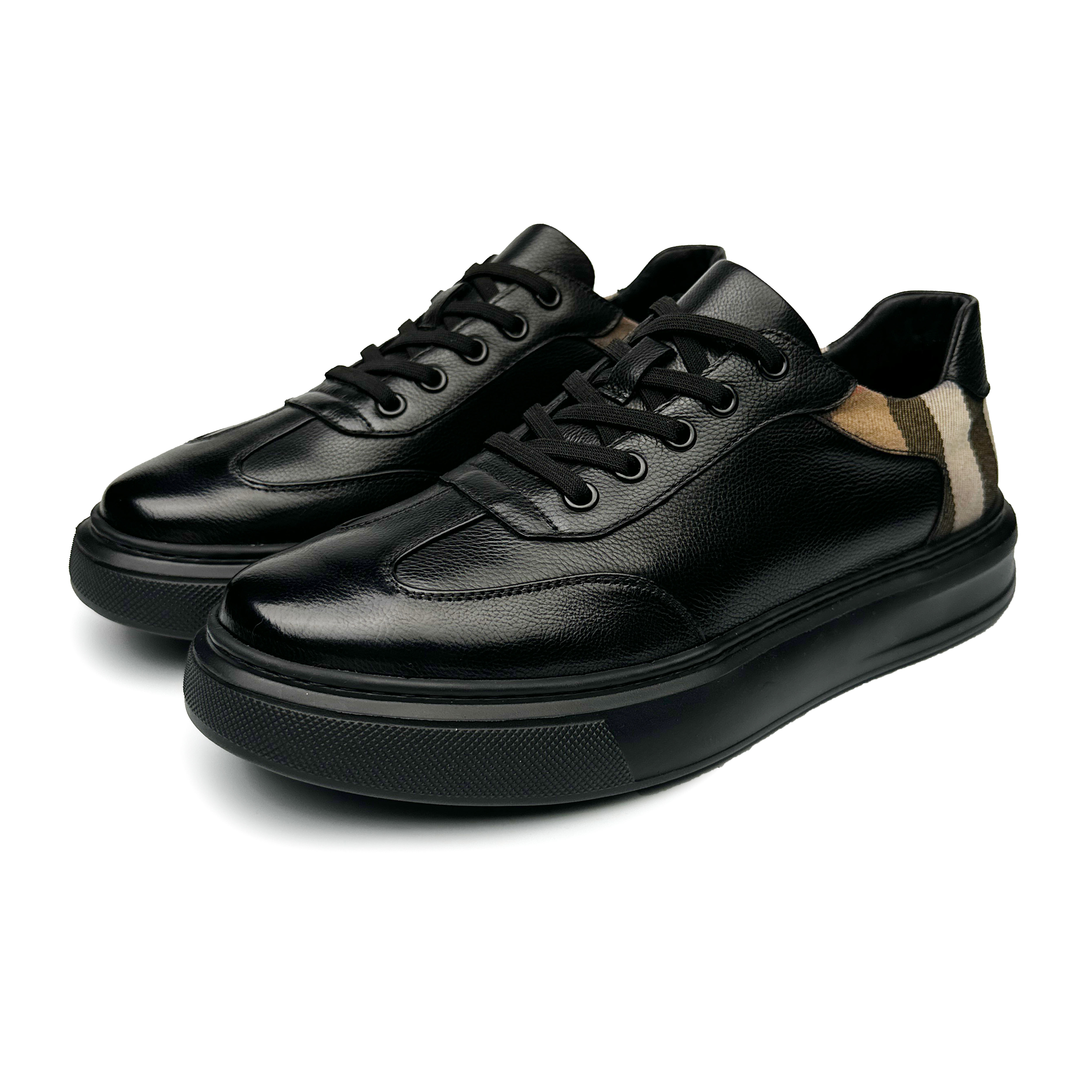 BOTAGER VIENCA/【胎牛皮系列】格子布时尚透气舒适休闲鞋