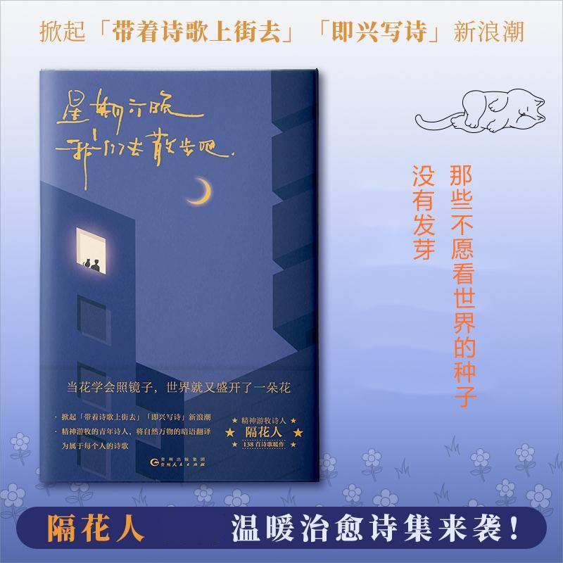 星期六晚我们去散步吧书籍写下年轻人的内心问题治愈文学现代诗歌