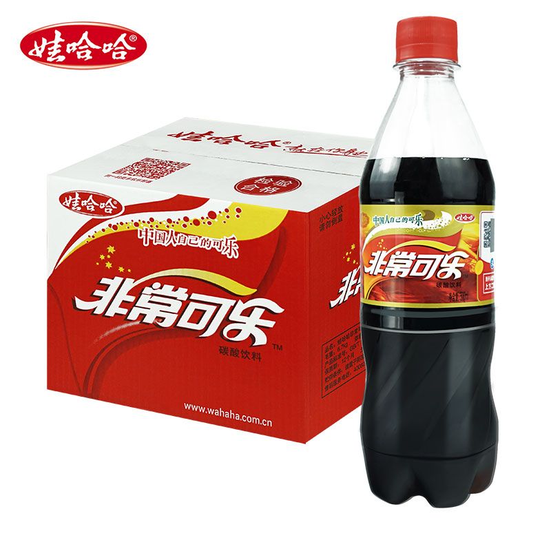 Wahaha/娃哈哈非常可乐500ml*12瓶整箱碳酸饮料汽水畅饮国产可乐
