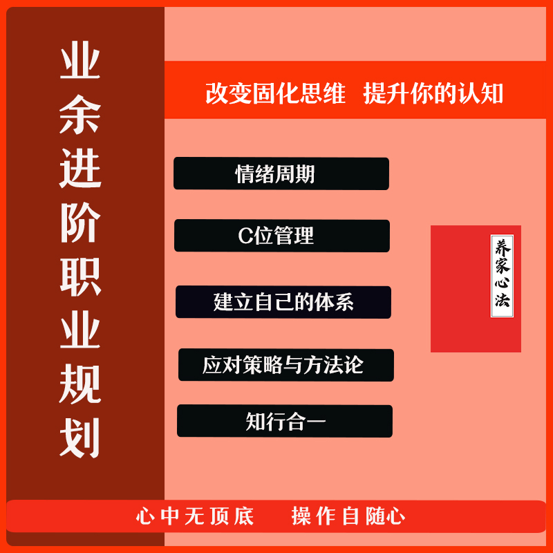 养家心法思维方式解读养家语录职业进阶规划学习个人思维认知提高