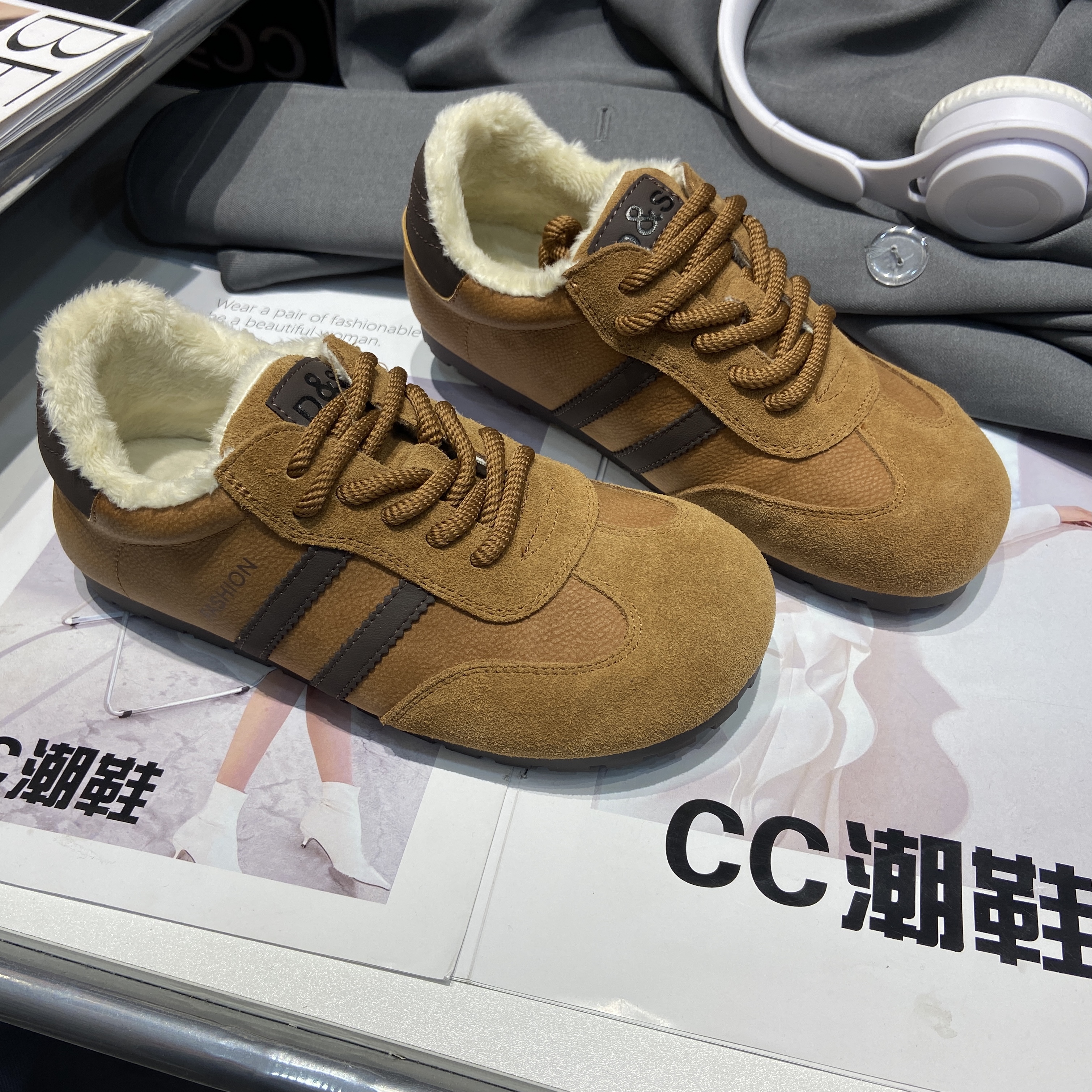 推荐-大米家117-3039CR加绒《驼色》鞋拍这里3039图