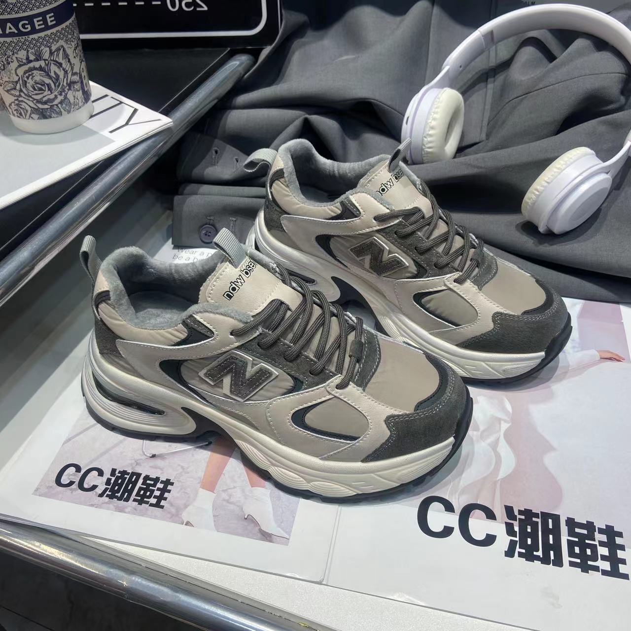大米家新款加绒《03-3096CR》《米粽》鞋3096图