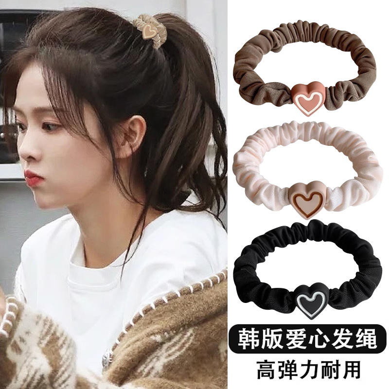 水中玉高马尾头绳2023新款高端高弹力皮筋女耐用不伤发发圈气质