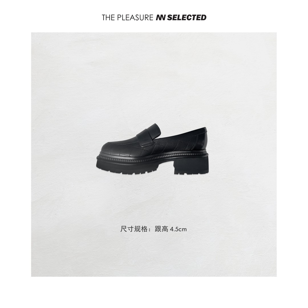 NN小众设计师 高级履时尚百搭小香真皮乐福鞋SHOE 13347