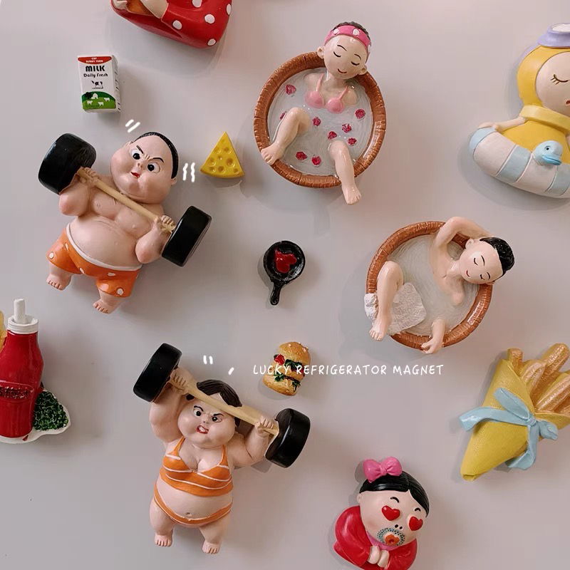 新疆发货立体3d个性创意冰箱贴可爱磁贴磁性贴磁铁