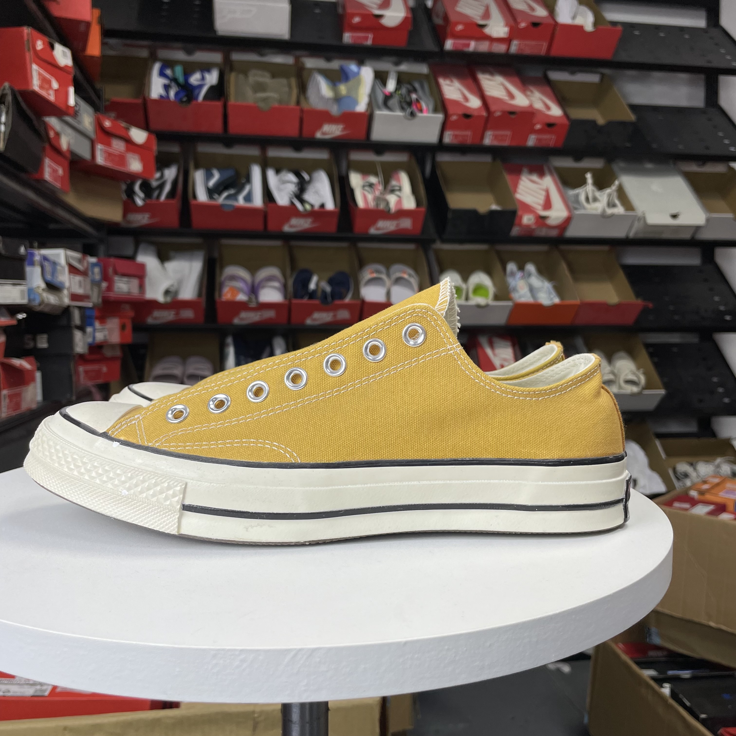 Converse/匡威 「左右脚色差」 1970S Chuck 帆布鞋 落叶黄 162063C