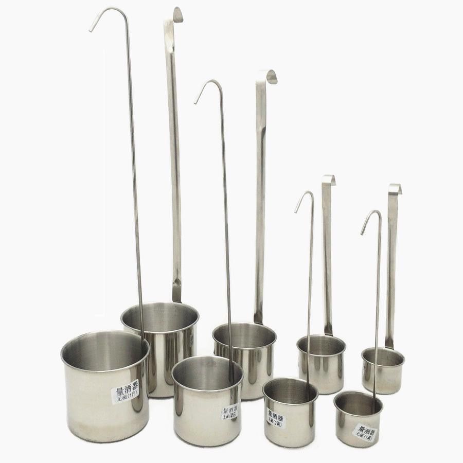 特厚不锈钢酒提子宽扁酒吊子油提舀盛酒酒勺迷你酒提子打酒器勺子