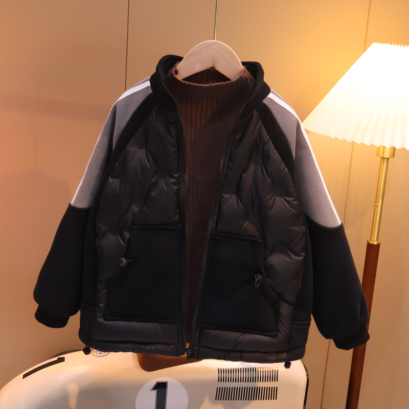 【现货】潮牌羽绒服儿童90白鸭绒男童冬装洋气2023新款中大童C1346