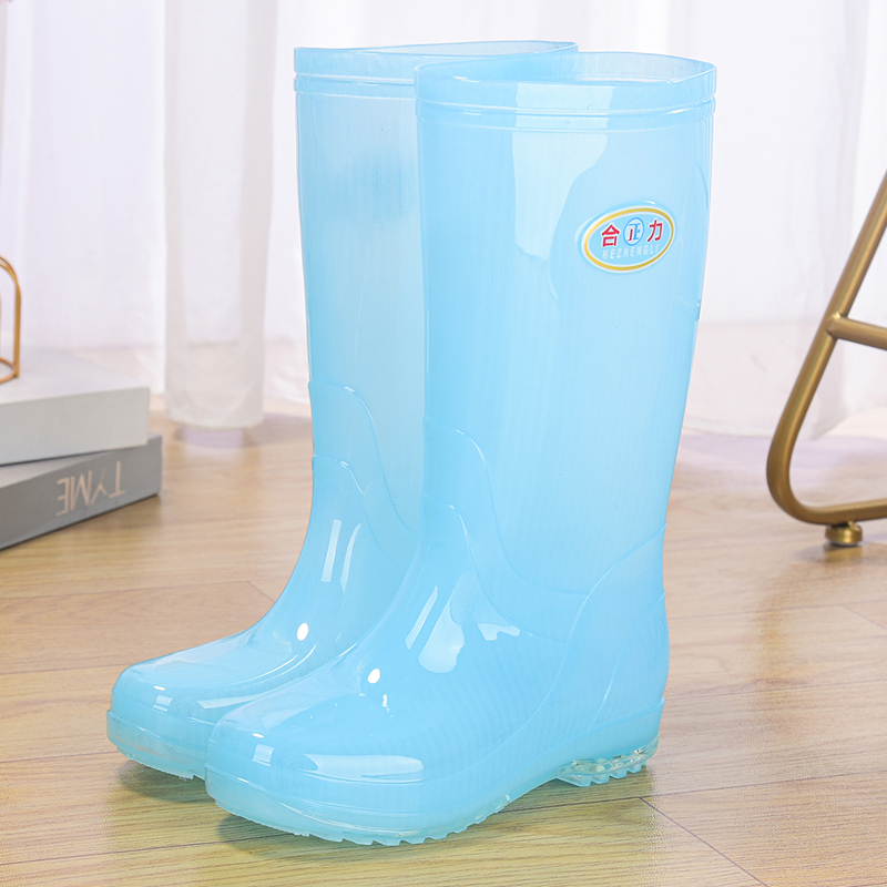 红蜻蜓牌雨靴百搭透明防水鞋防滑厨房洗衣套鞋果冻雨鞋女工作踩水