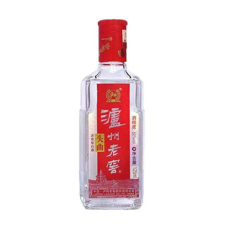 LUZHOU/泸州老窖头曲52度浓香型白酒口粮酒52度125ml
