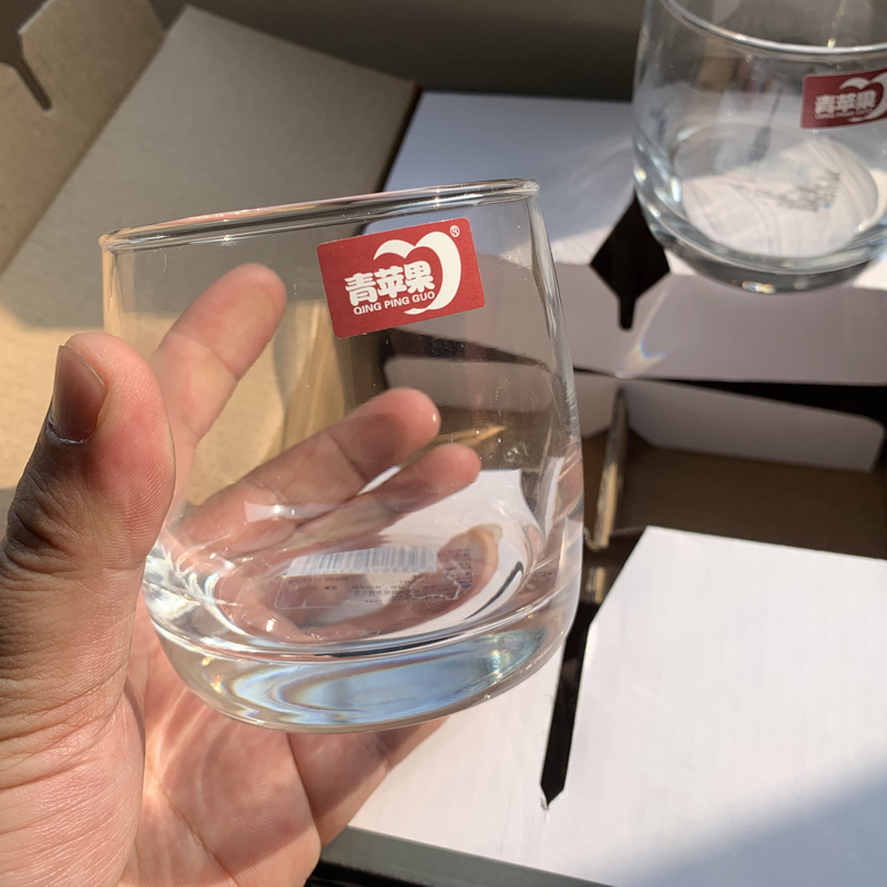 QINGPINGGUO/青苹果大肚玻璃莫吉托鸡尾酒杯果汁调酒杯ins风315ml