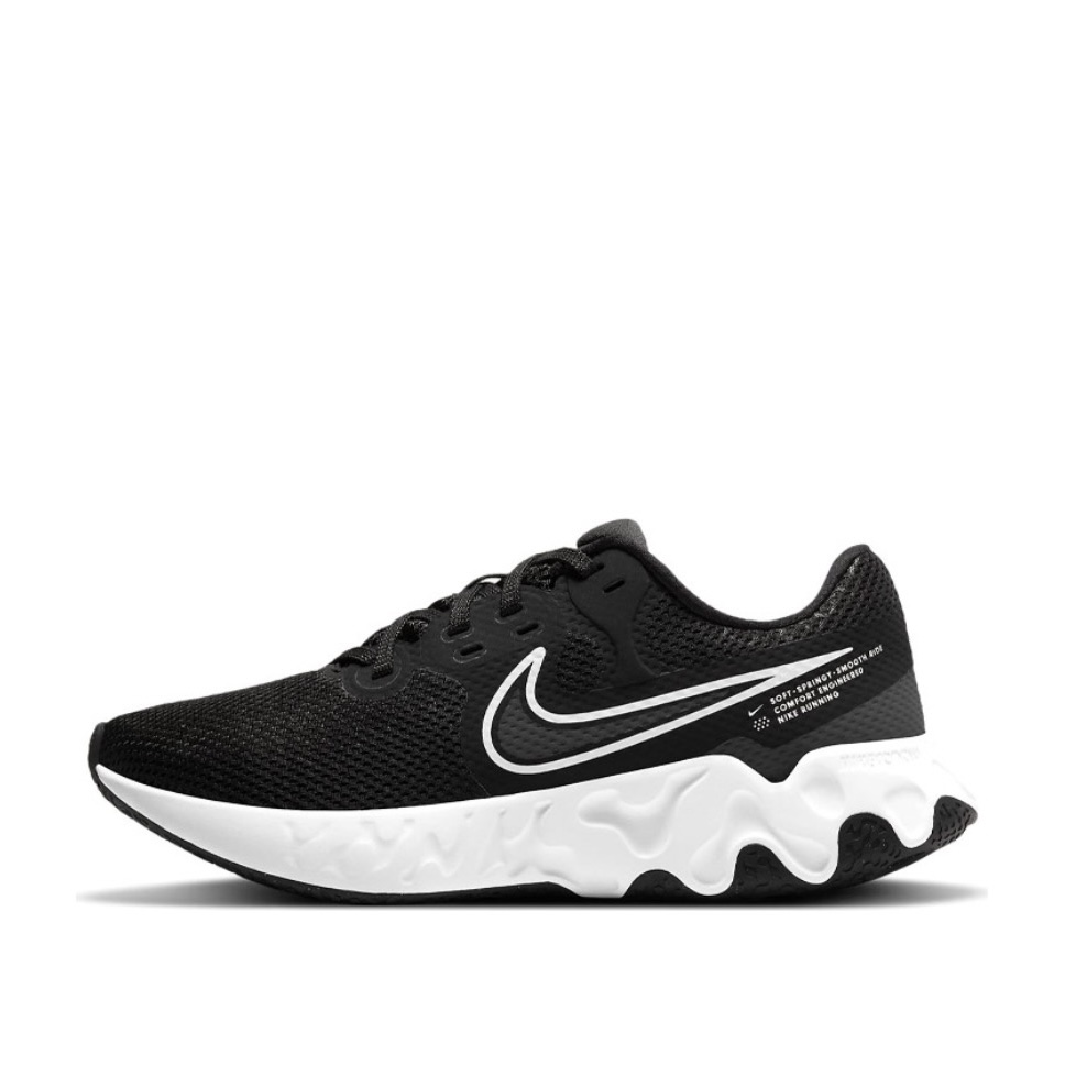 Nike/耐克 Renew Ride 2女款低帮舒适轻便跑步鞋黑白CU3508-004