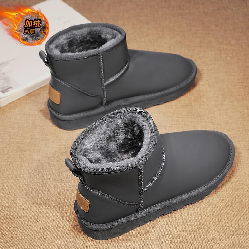 回力瑞雪地靴男冬季加绒保暖东北大棉鞋皮毛一体户外防水抗寒棉靴