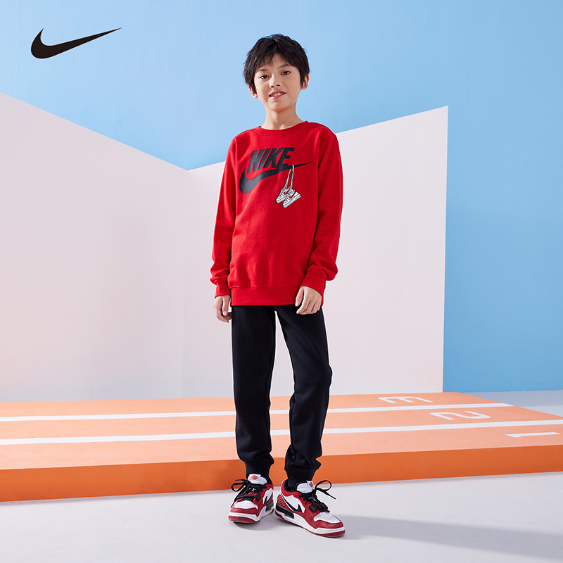 【新春款】Nike童装时尚圆领潮童春秋运动卫衣套装NKB-EE-J389