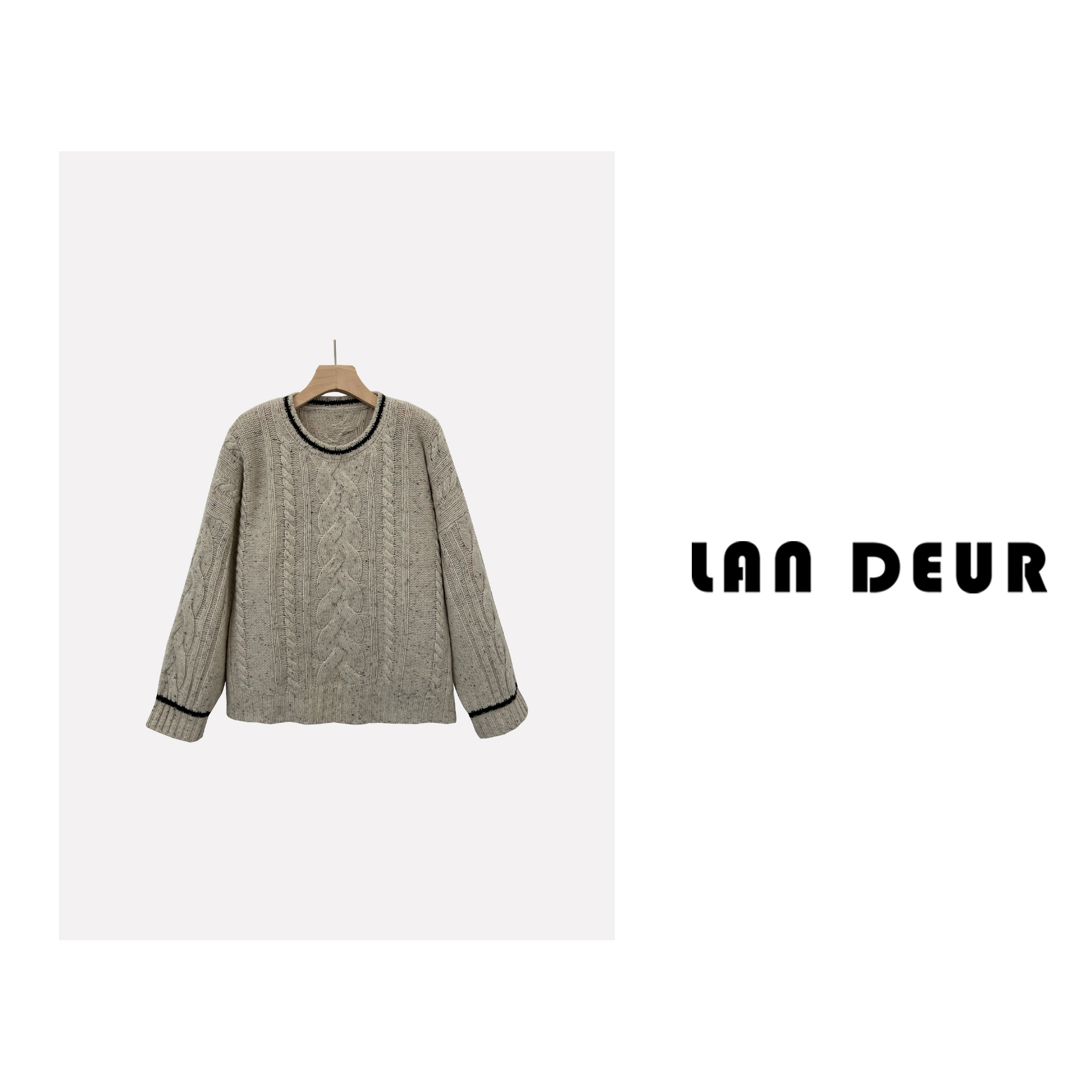 JIUJIU【云上棉柔】套头长袖宽松秋冬百搭时尚毛针织1017