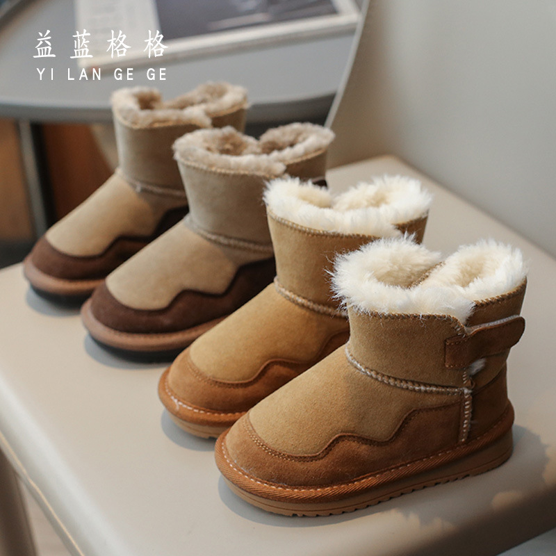 1-12岁雪地靴女童雪地棉儿童冬季鞋加厚保暖毛毛鞋女男童冬鞋棉靴